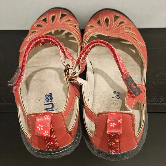 Mary Jane, Vegan Upper, Red JBU by Jambu Wildflower Encore size 7M - Picture 2 of 15
